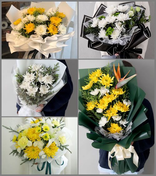 山东菏泽牡丹区王浩屯镇白事花束代送